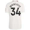 Maillot de Supporter Manchester United Van De Beek 34 Troisième 2023-24 Pour Homme